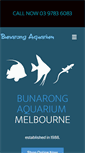 Mobile Screenshot of bunarongaquarium.com.au